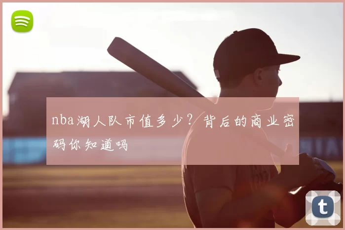 nba湖人队市值多少?背后的商业密码你知道吗