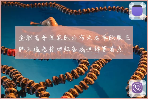 全职高手国家队公布大名单欧服王牌入选老将回归备战世锦赛看点
